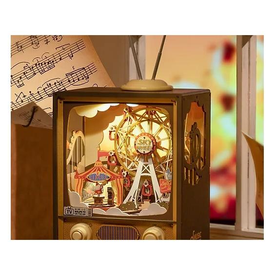 ROBOTIME サンセットパーク【AMT01】Rolife 3Dウッドパズル