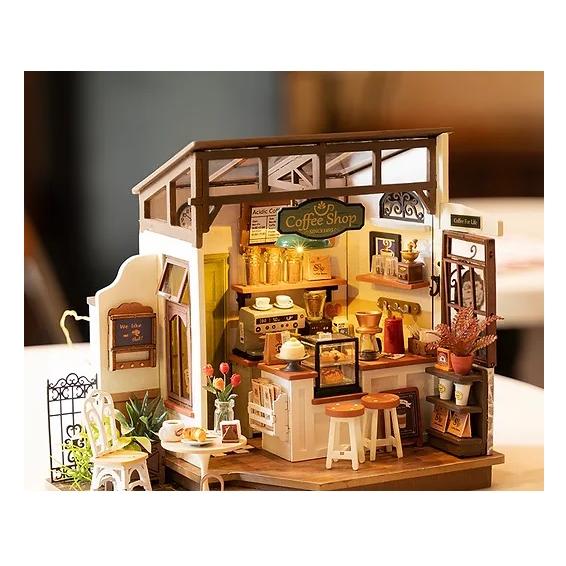 ROBOTIME No.17喫茶店【DG162】Rolife DIYミニチュアハウス（組立