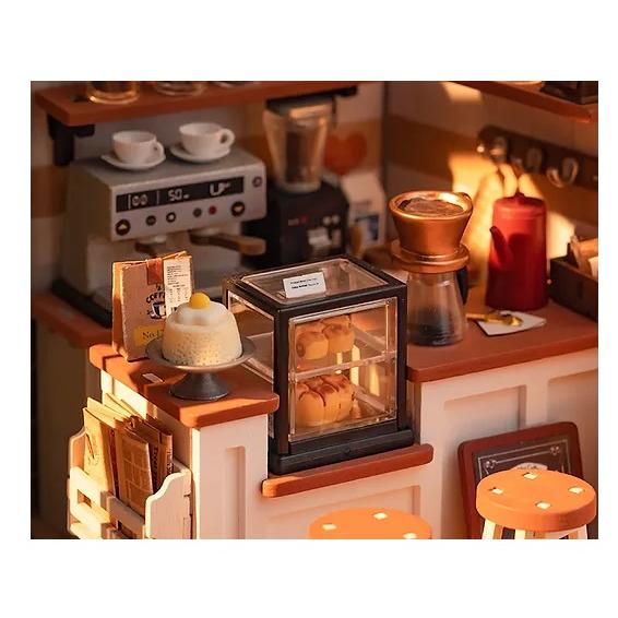 ROBOTIME No.17喫茶店【DG162】Rolife DIYミニチュアハウス（組立
