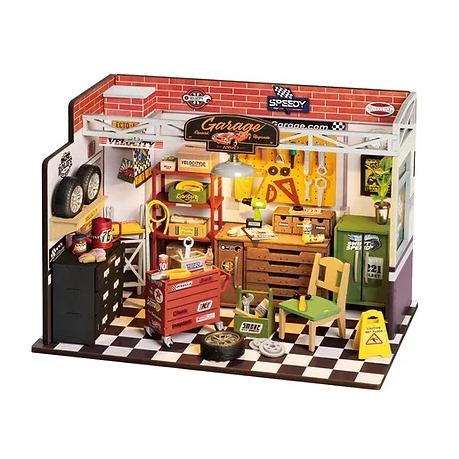 ROBOTIME Garage Workshop【DG165】Rolife DIYミニチュアハウス（組立