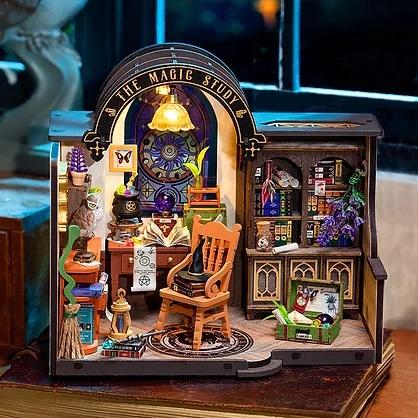 ROBOTIME The Magic Study【DG166】Rolife DIYミニチュアハウス（組立