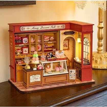 ドールハウス【専用出品】 ROBOTIME パティスリー【DG168】Rolife DIYミニチュアハウス（組立