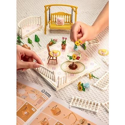 【6,000円以上で送料無料対象商品】ROBOTIME　Sunny Break Terrace【DWP08】Rolife　スーパークリエイターシリーズ（組立キット）（英語版製品） |  | 01