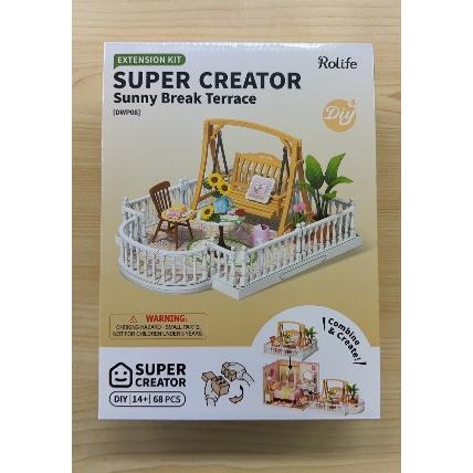 【6,000円以上で送料無料対象商品】ROBOTIME　Sunny Break Terrace【DWP08】Rolife　スーパークリエイターシリーズ（組立キット）（英語版製品） |  | 02