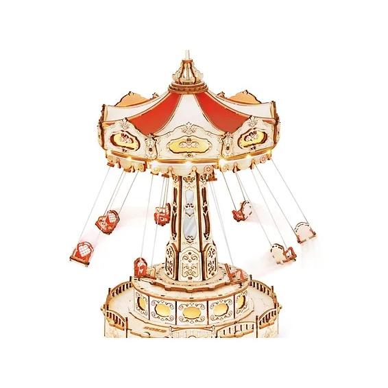 ROBOTIME　マジック遊園地　スウィングライド【EA02】ROKR　ウッドパズル（組立キット）（日本正規品） | 