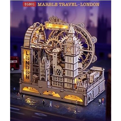 ROBOTIME マーブルラン Marble Travel ・ London【EGB01】ROKR ウッド