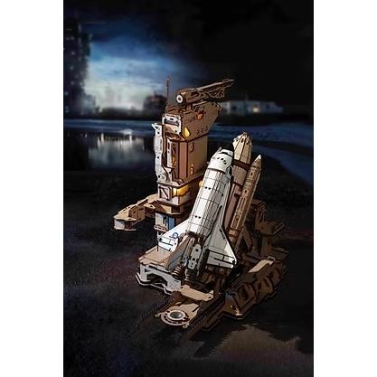 ROBOTIME メカニカルギア Space Shuttle【LKA02】ROKR ウッドパズル
