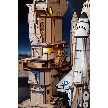 組立式 木製メカニカルロボットアーム 可動式 立体パズル ROBOTIME メカニカルギア Space Shuttle【LKA02】ROKR ウッドパズル