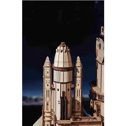 ROBOTIME メカニカルギア Space Shuttle【LKA02】ROKR ウッドパズル