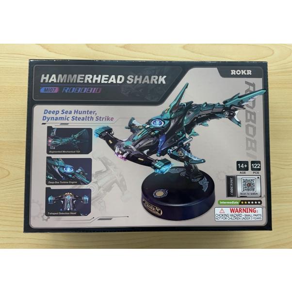 ROBOTIME　Hammerhead Shark【MI07】ROKR　機巧次元シリーズ（組立パズル）（組立キット）（英語版製品） |  | 08