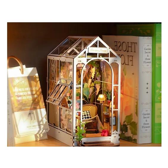 ROBOTIME 休日のガーデンハウス【TGB06】Rolife DIYブックヌック（組立