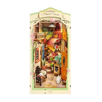 ROBOTIME 出会いの花屋【TGB09】Rolife DIYブックヌック（組立キット