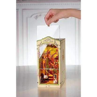 ROBOTIME 出会いの花屋【TGB09】Rolife DIYブックヌック（組立キット