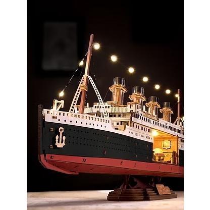 ROBOTIME 1912・Eternal Atlantic Voyager【TGL02】Rolife 3Dウッド