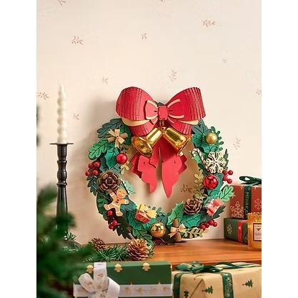 ROBOTIME クリスマスリース【TGL04】Rolife 3Dウッドパズル（組立