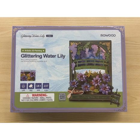 【6,000円以上で送料無料対象商品】ROBOTIME　Glittering Water Lily【TH001】ROWOOD　ウッドパズル（組立キット）（英語版製品） |  | 06