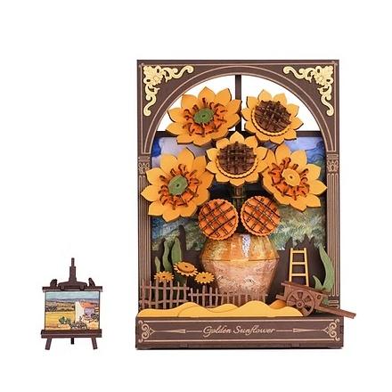 6,000円以上で送料無料対象商品】ROBOTIME Golden Sunflower【TH002