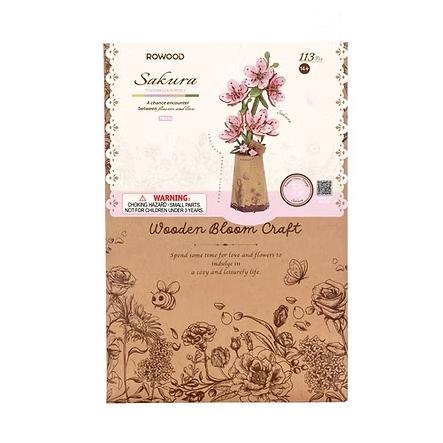 【追跡可能メール便なら送料230円】【6,000円以上で送料無料対象商品】ROBOTIME　Sakura【TW101】3Dウッドパズル（英語版製品） |  | 02