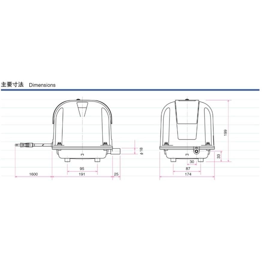 安永エアポンプ AP-60G 安永エアーポンプ : エアーポンプshop - 通販