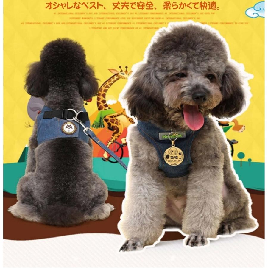 ハーネス 犬 おしゃれ ソフト 痛くない リード セット 可愛い 軽量 デニム 胴輪 通気性 お散歩 簡単脱着式 ペット用品 Dhr 1 Airs Style 通販 Yahoo ショッピング