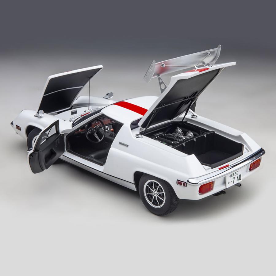 ミニカー 1/18 ロータス ヨーロッパ スペシャル サーキットの狼 風吹 裕矢 ホワイト オートアート モデルカー 75396｜airs｜15