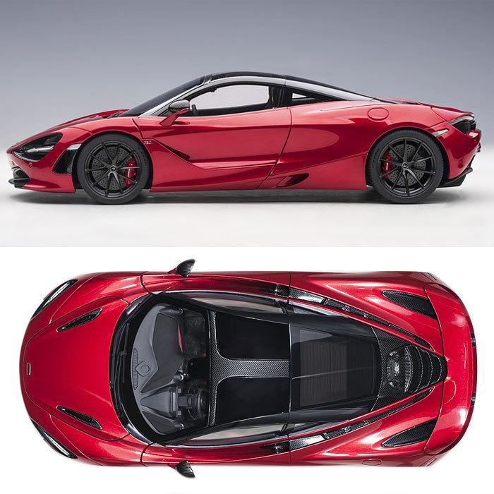 ミニカー 1/18 マクラーレン 720S メタリックレッド スーパーカー