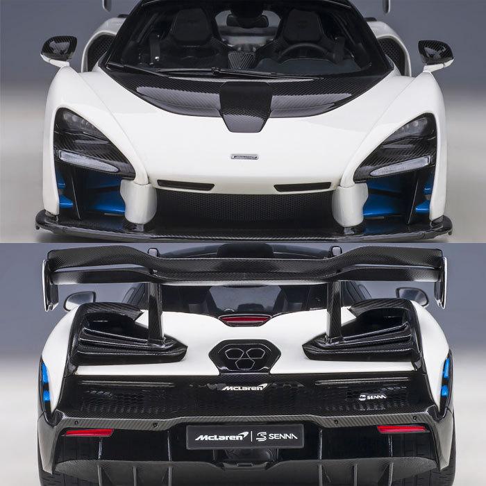 ミニカー 1/18 マクラーレン セナ ホワイト McLAREN SENNA オートアート AUTOart モデルカー 76075｜airs｜08