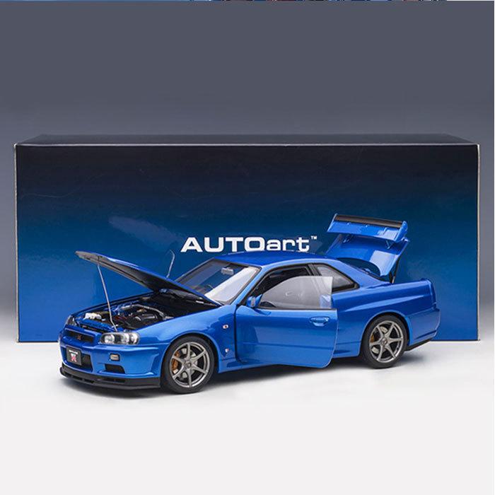 ミニカー 1/18 日産 スカイライン GT-R R34 Vスペック II ベイサイド