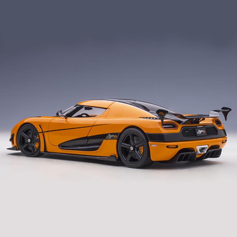 ミニカー 1/18 ケーニグセグ アゲ―ラ RS オレンジ カーボンブラック オートアート Koenigsegg Agera RS モデルカー 79023｜airs｜02