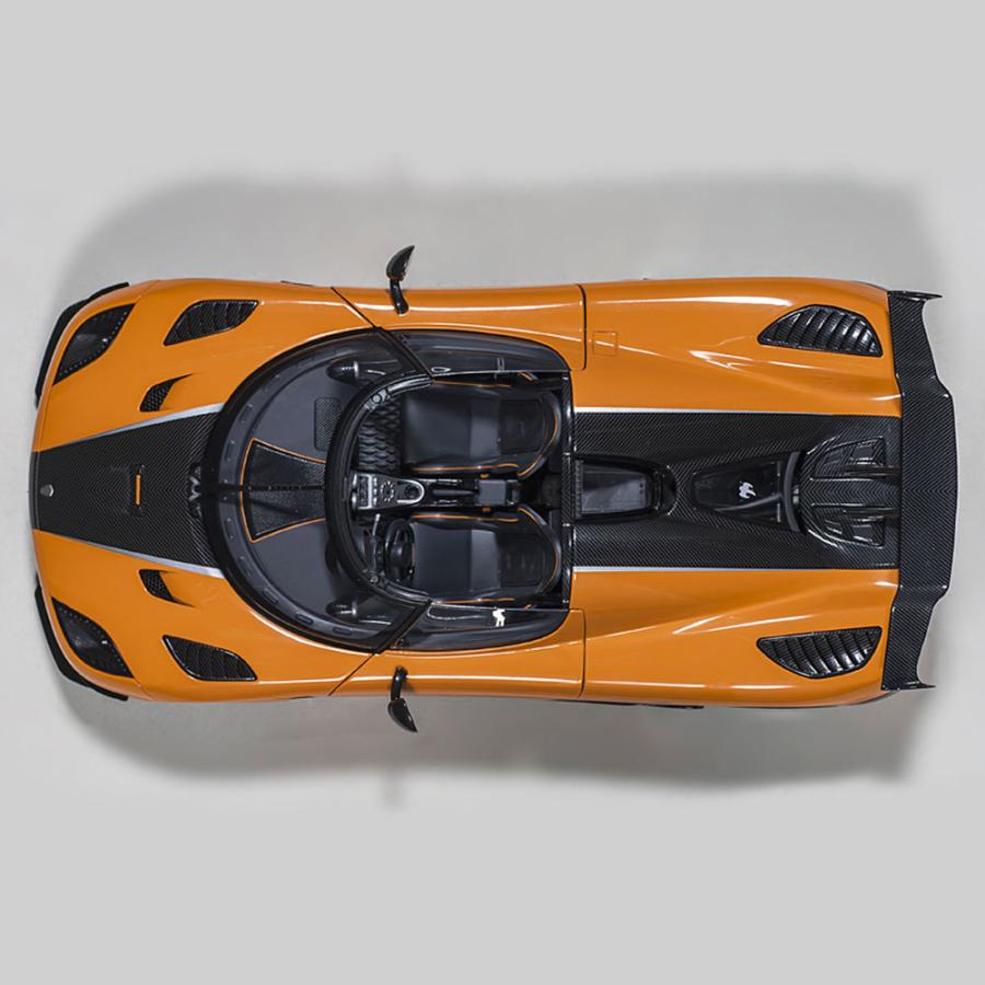 ミニカー 1/18 ケーニグセグ アゲ―ラ RS オレンジ カーボン ミニカー 1/18 ケーニグセグ アゲ―ラ RS オレンジ カーボン