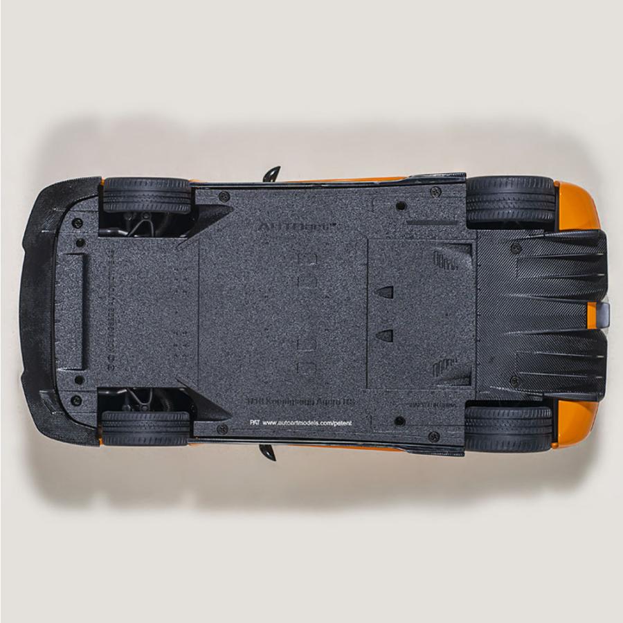 ミニカー 1/18 ケーニグセグ アゲ―ラ RS オレンジ カーボンブラック オートアート Koenigsegg Agera RS モデルカー 79023｜airs｜07