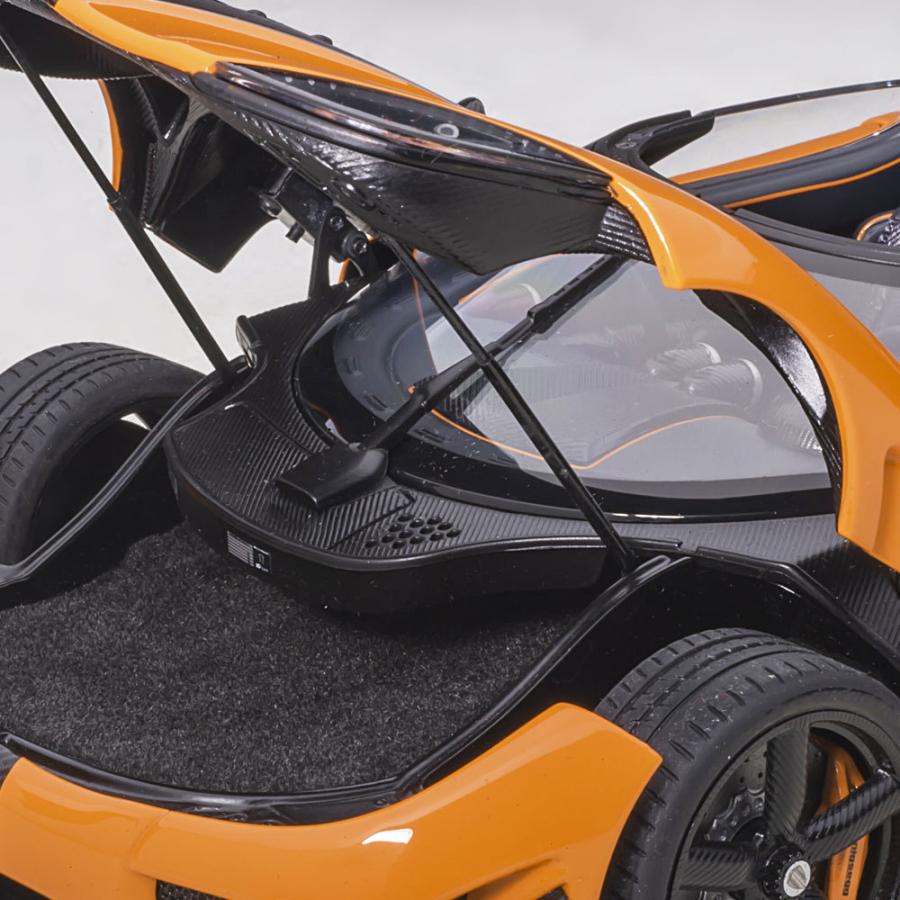 ミニカー 1/18 ケーニグセグ アゲ―ラ RS オレンジ カーボンブラック オートアート Koenigsegg Agera RS モデルカー 79023｜airs｜10