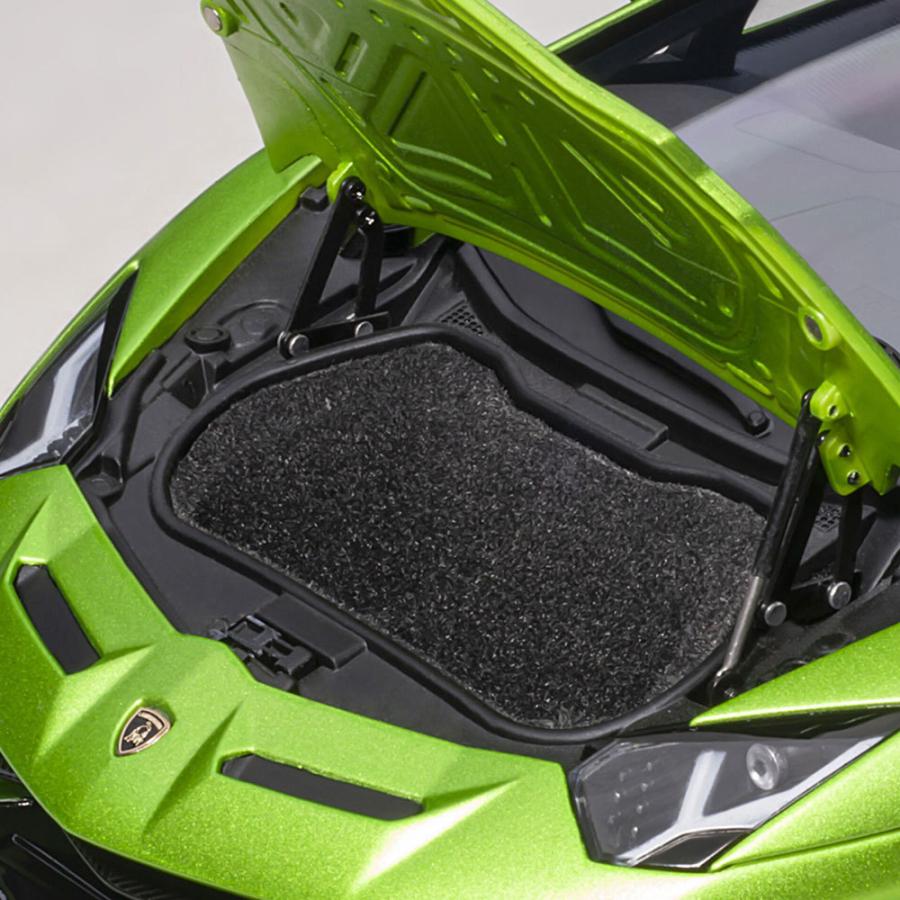 ミニカー 1/18 ランボルギーニ アヴェンタドール SVJ マット グリーン オートアート Lamborghini Aventador モデルカー 79178｜airs｜11