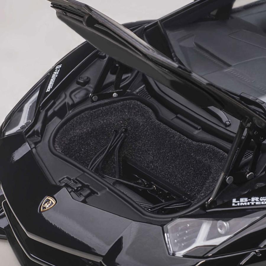 ミニカー 1/18 ランボルギーニ アヴェンタドール リミテッドエディション ブラック オートアート Lamborghini Aventador モデルカー 79244｜airs｜11