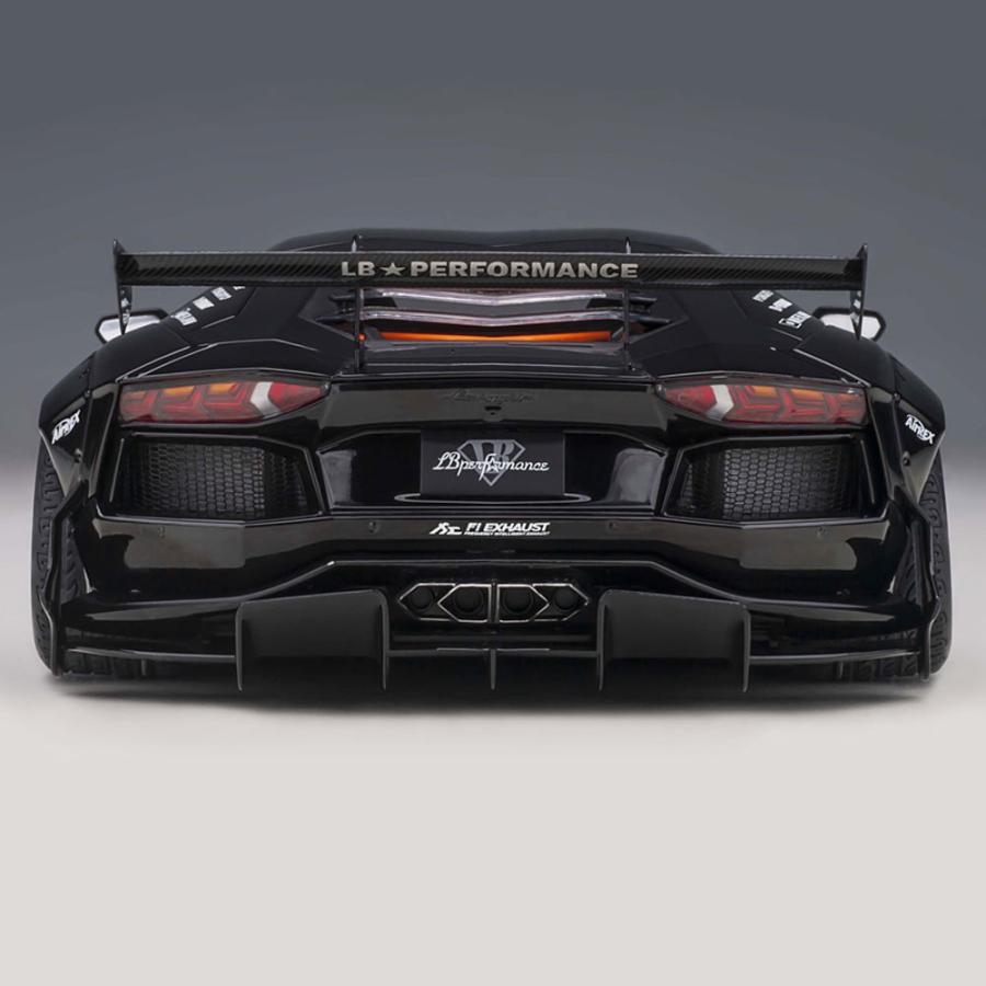 ミニカー 1/18 ランボルギーニ アヴェンタドール リミテッドエディション ブラック オートアート Lamborghini Aventador モデルカー 79244｜airs｜06