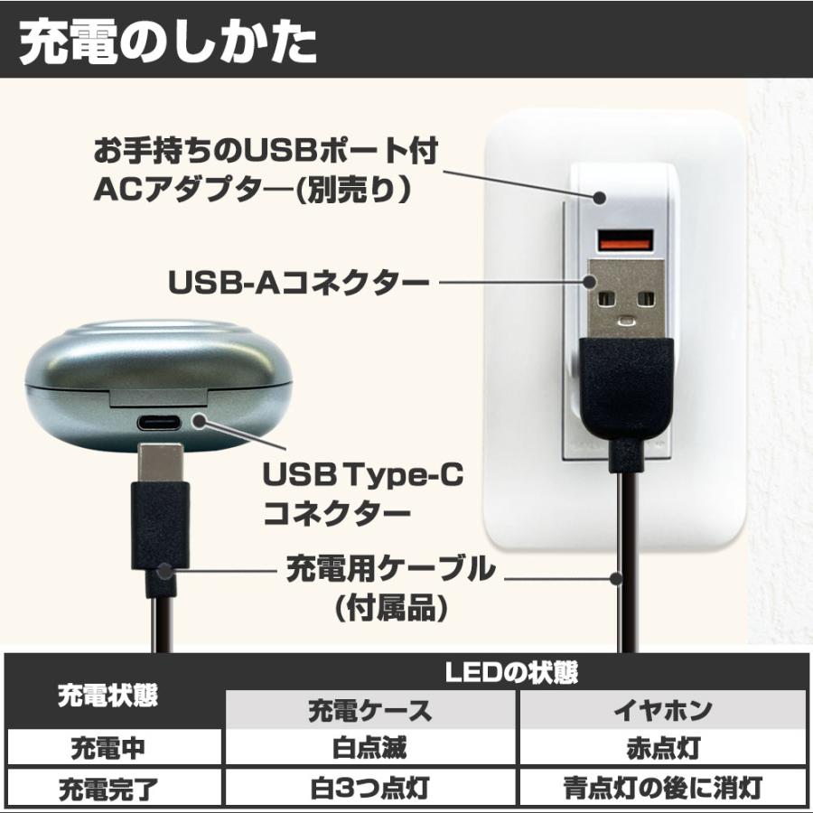 air-J（エアージェイ） ワイヤレスイヤホン bluetooth 5.2
