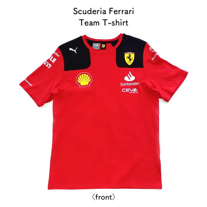 Ferrari スクーデリア フェラーリ チーム Tシャツ レッド S M サイズ ロゴ入り レーシングチーム 公式ライセンス品 レース スポーツ オフィシャルグッズ｜airs｜02