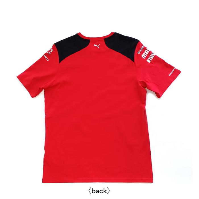 Ferrari スクーデリア フェラーリ チーム Tシャツ レッド S M サイズ ロゴ入り レーシングチーム 公式ライセンス品 レース スポーツ オフィシャルグッズ｜airs｜03