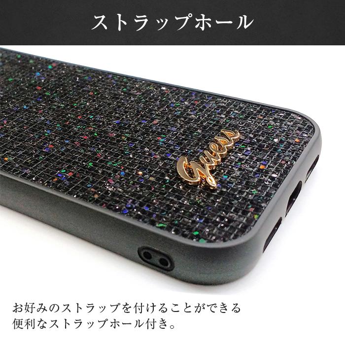 iPhone 15 Pro ケース GUESS iPhone15 iPhone15Pro カバー スパンコール ラメ キラキラ スマホケース ブランド ゲス おしゃれ かわいい｜airs｜07