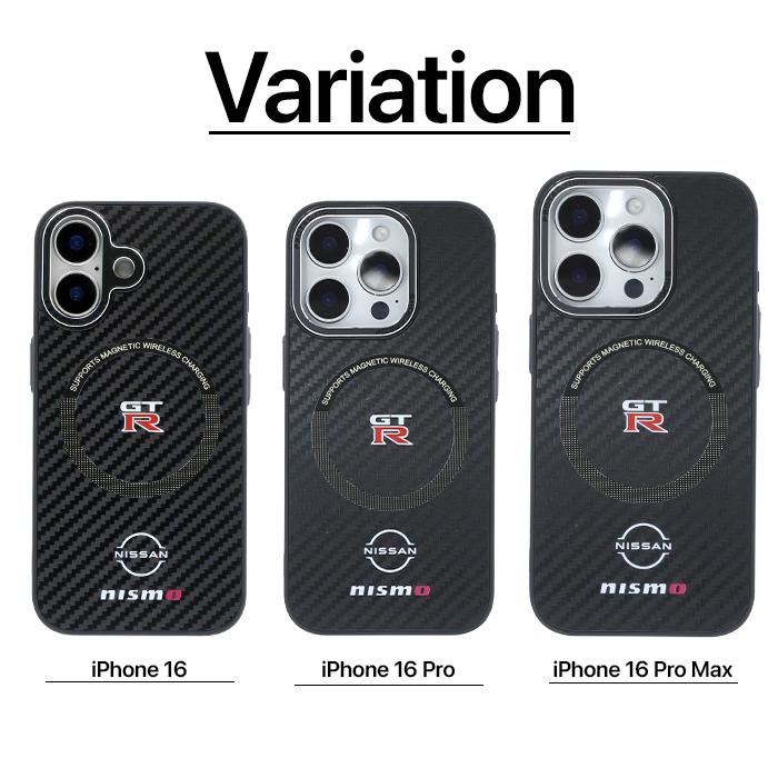 iPhone16 ケース 16Pro 16ProMax カバー NISMO 公式ライセンス品 MagSafe対応 カーボン調 耐衝撃 ハイブリッド |  | 01