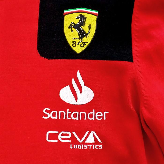 フェラーリ ロゴ 赤 Ferrari（フェラーリ） スクーデリア チーム ハーフジップ レッド S M