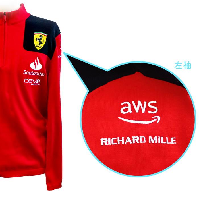 Ferrari（フェラーリ） スクーデリア チーム ハーフジップ レッド S M