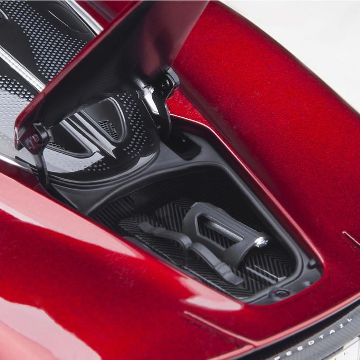 ミニカー 1/18 マクラーレン スピードテール メタリック レッド ロードカー Hyper-GT F1 ダイキャスト オートアート プレゼント 開閉｜airs｜18