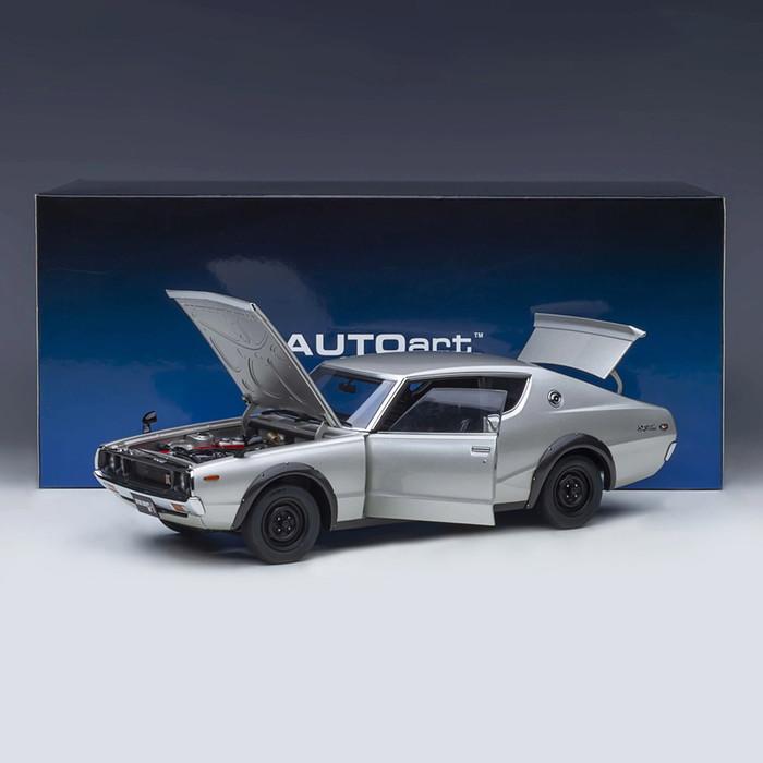 ミニカー 1/18 日産 スカイライン 2000 GT-R KPGC110 シルバー ミニカー 1/18 日産 スカイライン 2000 GT-R KPGC110 シルバー