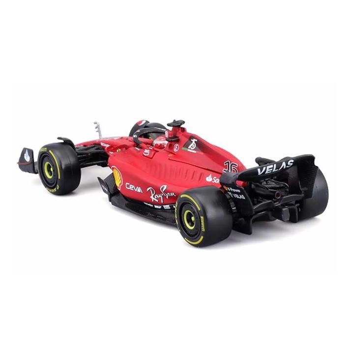 ミニカー 1/43 SフェラーリF1-75 2022 ＃16 ルクレール ドライバー付 Scuderia Ferrari モデルカー ギフト プレゼント｜airs｜02