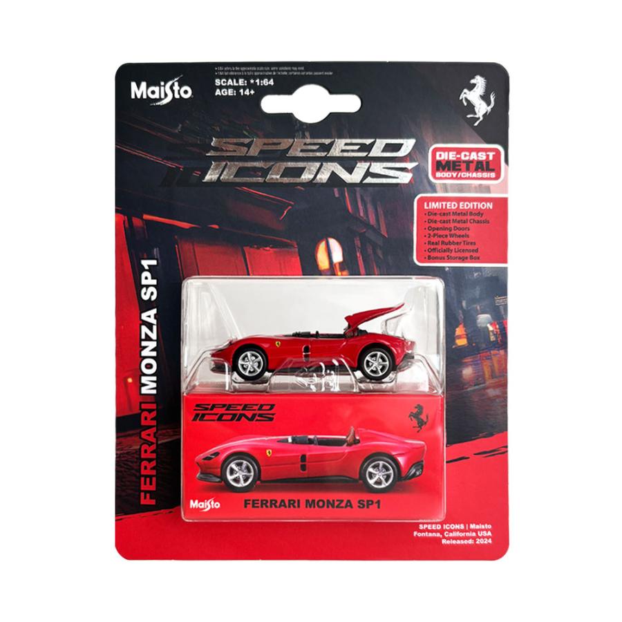 1/64 フェラーリ モンツァ SP1 レッド ミニカー ダイキャストモデル