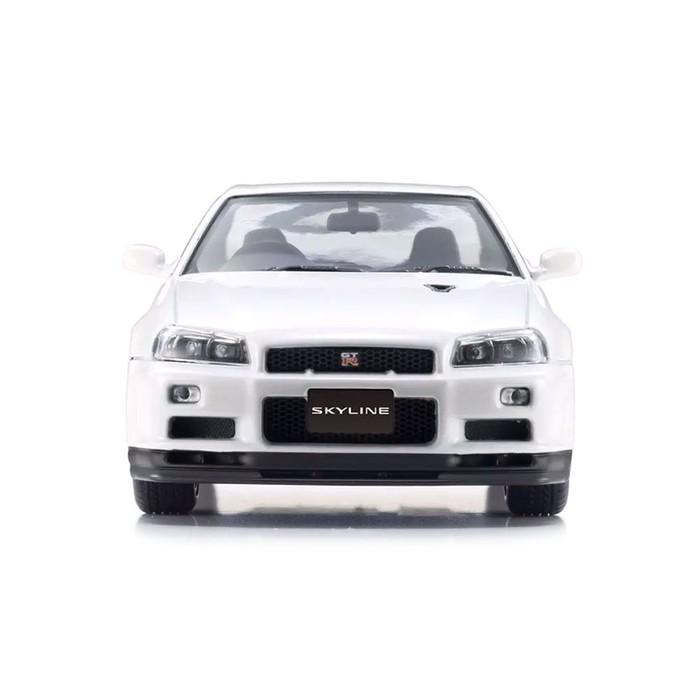 日産 ミニカー 1/43 スカイライン R34 GT-R スポーツカー ホワイト