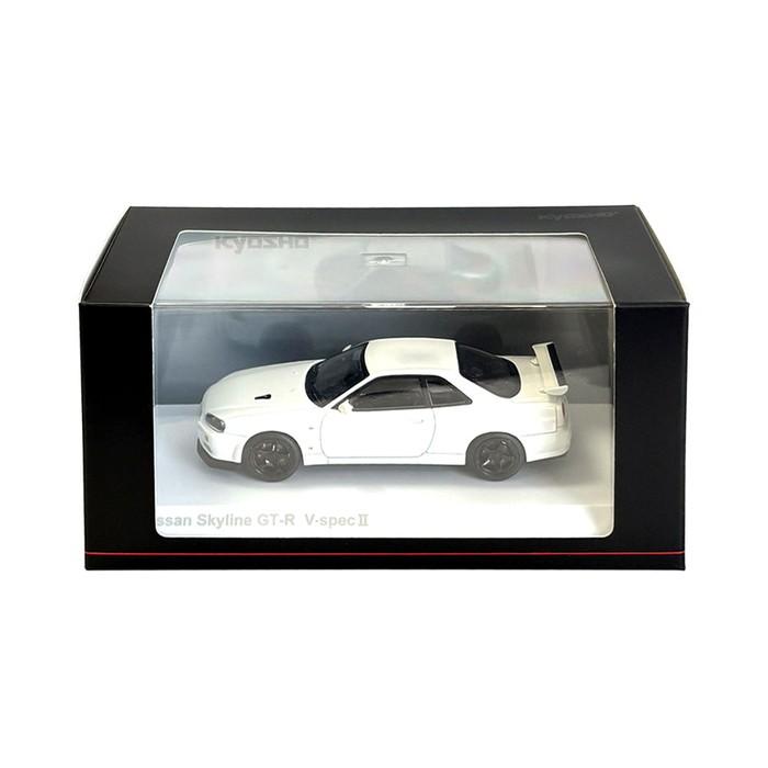 日産 ミニカー 1/43 スカイライン R34 GT-R スポーツカー ホワイト