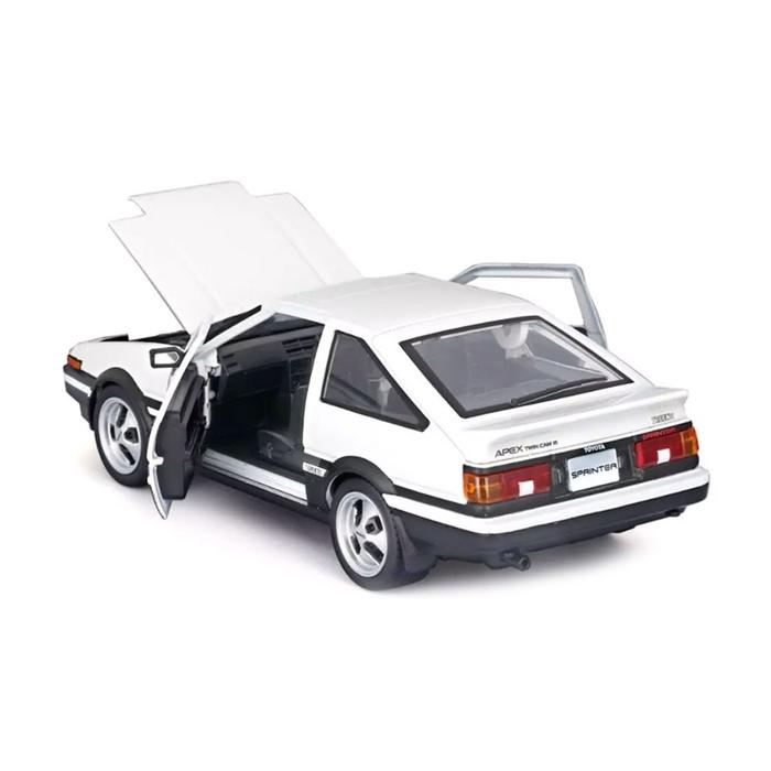 トヨタスプリンタートレノ1600 シャコタン仕様　1/24 トヨタ ミニカー 1/24 スプリンタートレノ スポーツカー ホワイト