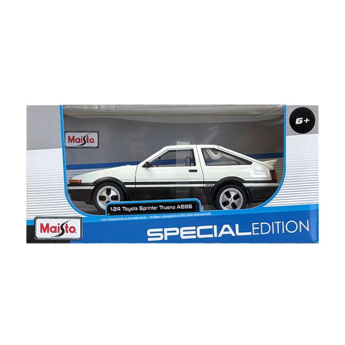 トヨタスプリンタートレノ1600 シャコタン仕様　1/24 トヨタ ミニカー 1/24 スプリンタートレノ スポーツカー ホワイト